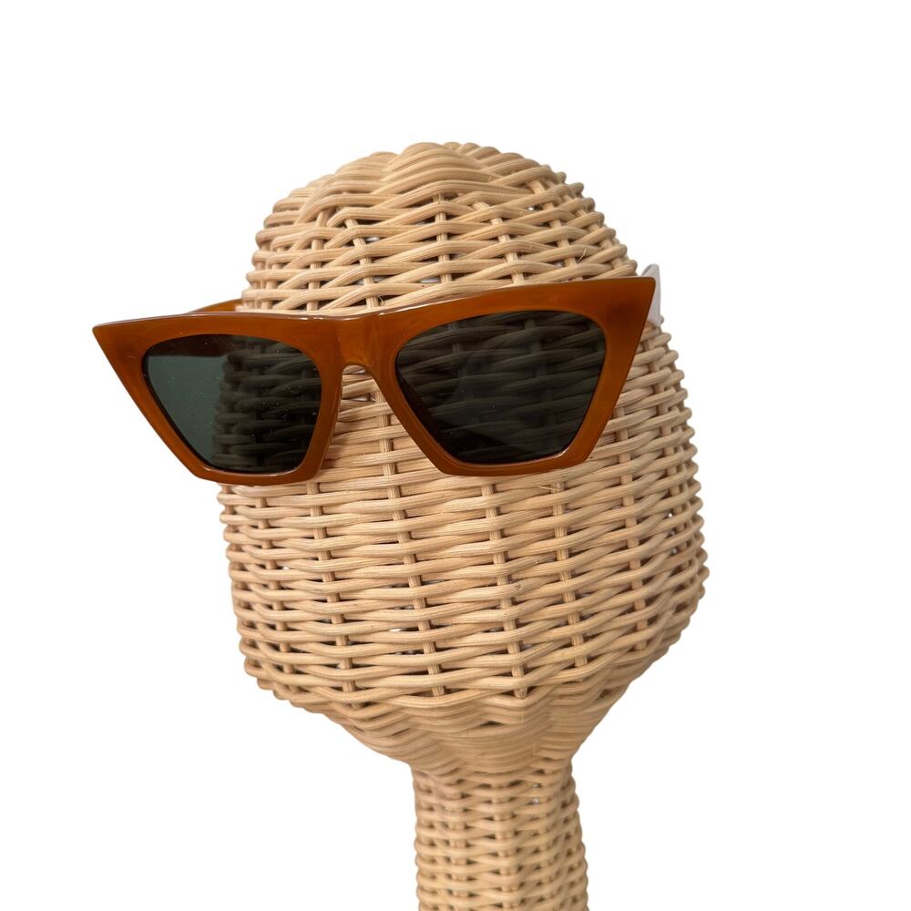 Mosanana Orange Square cat eye sunglasses